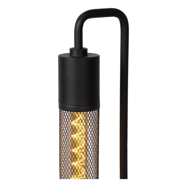 Lucide CALIXT - Floor lamp - 2xE27 - Black - detail 2